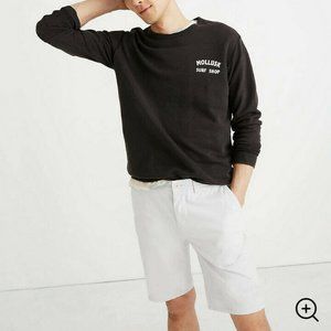 Madewell Men's 9" Chino Shorts, Light Grey, Size 3